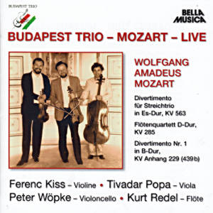 Budapest Trio ‒ Mozart ‒ Live / Bella musica