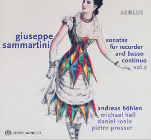 Giuseppe Sammartini, Sonatas for Recorder and Basso Continuo