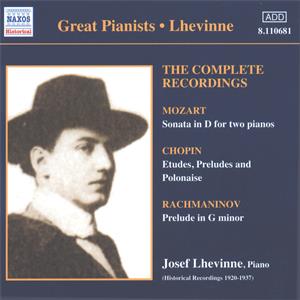 Great Pianists – Lhevinne The Complete Recordings / Naxos