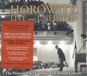 Horowitz Live And Unedited - The Historic 1965 Carnegie Hall Return Concert / Sony Classical
