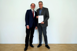 Christian Köhn (re) und Prof. Dr. Thomas Grosse, Foto: HfM Detmold/Plettenberg