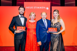 Die Gewinner des 1. Preises der Neuen Stimmen 2020, Carles Pachon und Francesca Pia Vitale , Foto: Stiftung Bertelsmann