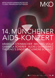 Plakat zum 14. Muenchneer AIDS Konzert, Foto: Muenchener Kammerorcherster