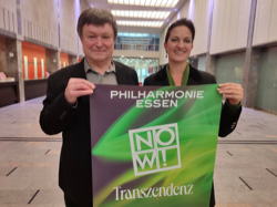 Prof. Günter Steinke, Folkwang Univesität der Künste und Marie Babette Nierenz, Intendantin Philharmonie Essen. Foto: TUP