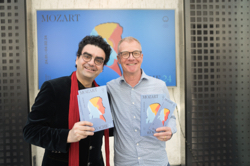 Rolando Villazon und Johannes Honsig Erlenburg bei der Programmpräsentation, Foto: Wolfgang Lienbacher